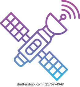 Icono de vector satelital. Se puede usar para imprimir, móviles y aplicaciones web.