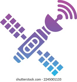 Icono de vector satelital. Se puede usar para imprimir, móviles y aplicaciones web.