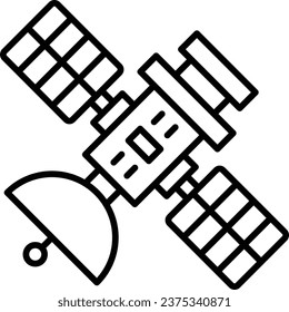 Icono de vector satelital. Se puede usar para imprimir, móviles y aplicaciones web.
