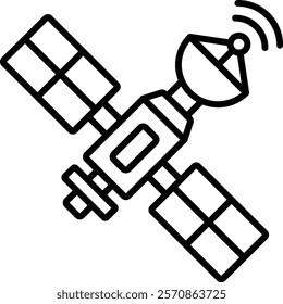 Satellite vector icon. Can be used for printing, mobile and web applications.