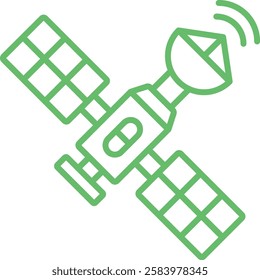 Satellite vector icon. Can be used for printing, mobile and web applications.