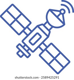 Satellite vector icon. Can be used for printing, mobile and web applications.