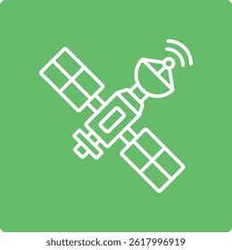 Icono de Vector satelital. Se puede utilizar para aplicaciones de impresión, móviles y de Web.