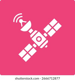Icono de Vector satelital. Se puede utilizar para aplicaciones de impresión, móviles y de Web.