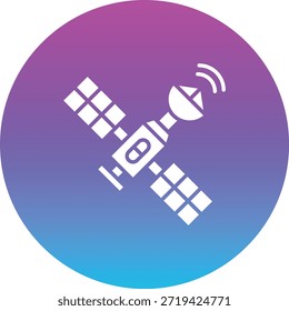Ícone de vetor satélite. Pode ser usado para impressão, aplicativos móveis e da Web.