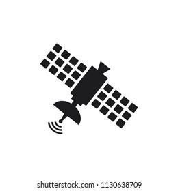 satellite vector icon, satellite communication icon in trendy flat design 