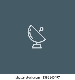 Satellite vector icon. Satellite concept stroke symbol design. Thin graphic elements vector illustration, outline pattern for your web site design, logo, UI. EPS 10.