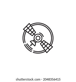 Satellite Vector icon design illustration Template