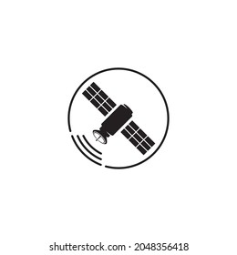Plantilla de ilustración de diseño de iconos del vector de satélites