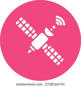 Ilustración de diseño de icono de Vector satelital