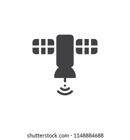 Satellite vector icon. filled flat sign for mobile concept and web design. Space station simple solid icon. Symbol, logo illustration. Pixel perfect vector graphics