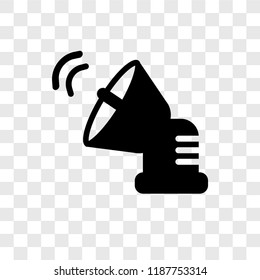 Satellite vector icon isolated on transparent background, Satellite transparency logo concept