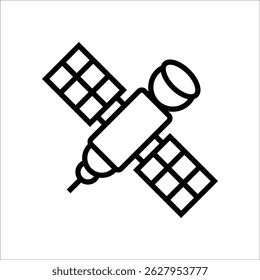 satellite vector icon line template