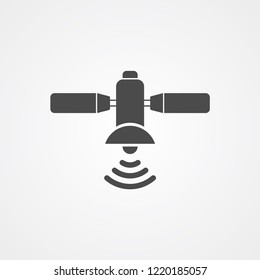 Satellite vector icon sign symbol