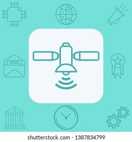 Satellite vector icon sign symbol