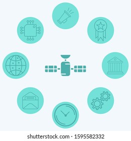 Satellite vector icon sign symbol