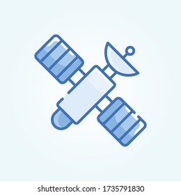 satellite vector icon style illustration. Communication symbols. EPS 10