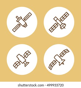 Satellite vector icons