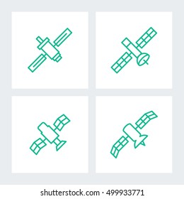 Satellite vector icons