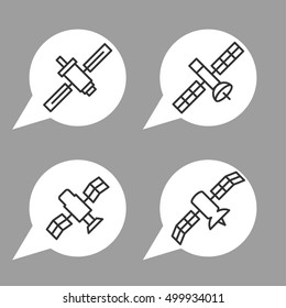 Satellite vector icons