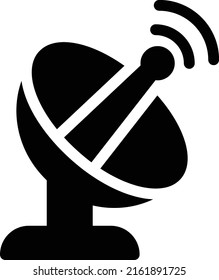 satellitengestützte Vektorgrafik auf transparentem Hintergrund. Hochwertige Symbole. Glyphen Vektorsymbole für Konzept und Grafikdesign.