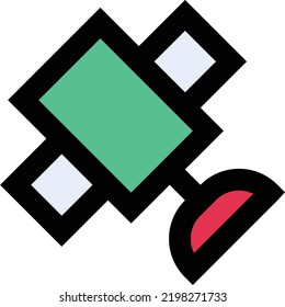 Satellite Vector illustration on a transparent background.Premium quality symmbols.Stroke vector icon for concept and graphic design.