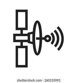 Satellite vector image to be used in web applications, mobile applications and print media.