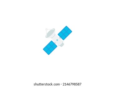 Satellite Vector Isolated Emoticon. Satellite Icon