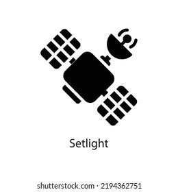 satellite vector Solid Icon Design illustration on White background. EPS 10 File 