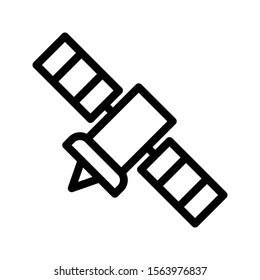 satellite vector thin line icon 