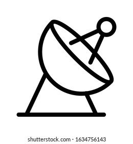 satellite vector thin line icon 