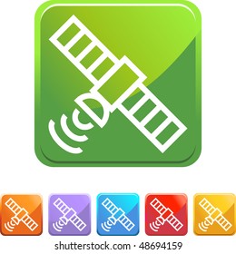 satellite web button isolated on a background.