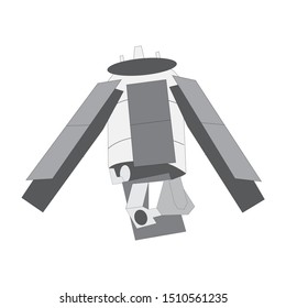  satellite white background. galaxy Space transmitter