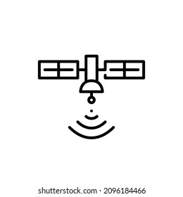 Satellite wireless connection icon. Pixel perfect, editable stroke