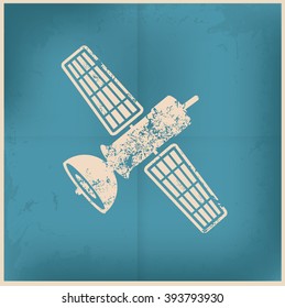 SatelliteIndustry design on old background,vector