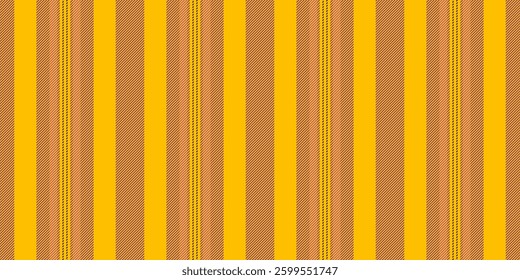 Saterial stripe vertical pattern, reel vector fabric texture. Wilk seamless background lines textile in golden poppy and magenta colors palette.