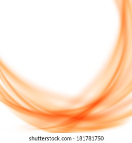 Satin abstract orange smooth background. Vector illustration
