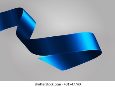 Satin Blue Color Ribbon