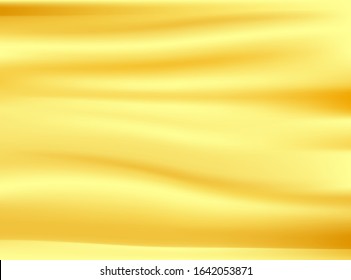 satin gold cloth fabric isolated on concept design backgrounds