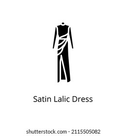 Satinlaikkleid Symbol in Vektorgrafik. Logotyp