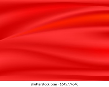 satin red cloth fabric isolated on concept design backgrounds