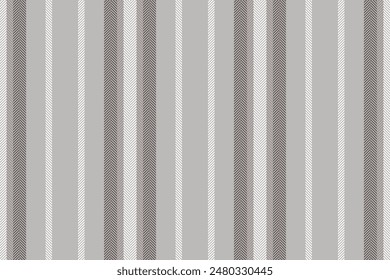 Satin vector lines fabric, everyday vertical texture textile. Effect seamless background stripe pattern in soft gray and pastel colors palette.