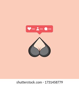 Satire Be Sexy For Likes Vector Design