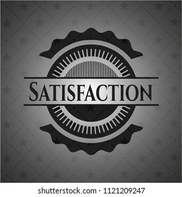 Satisfaction black emblem. Vintage.