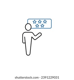 Сustomer satisfaction concept line icon. Simple element illustration. Сustomer satisfaction concept outline symbol design.