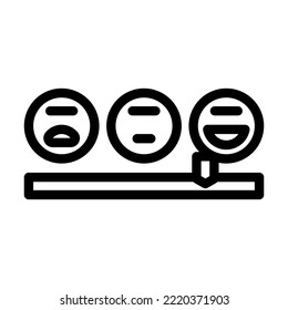 satisfaction customer testimonial line icon vector. satisfaction customer testimonial sign. isolated contour symbol black illustration