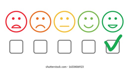 satisfaction feedback review scale service survey vector illustration