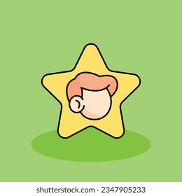 Satisfaction Free vector cartoon icon illustration. customer experience icon concept isolated . flat cartoon style