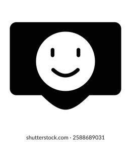 Satisfaction Glyph Icon Design For Personal And Commercial Use