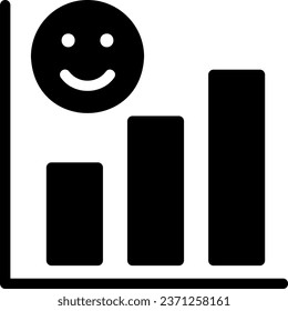 satisfaction glyph icon illustration vector